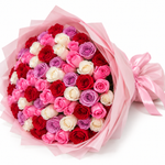 Load image into Gallery viewer, 101 Rainbow Roses – Joyful Elegance