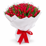 Load image into Gallery viewer, 101 Red Tulips – Passionate Bloom