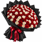 Load image into Gallery viewer, 101 Red & White Roses – Boundless Love