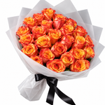 Load image into Gallery viewer, 25 Orange Roses – Sunset Ember
