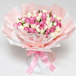 Load image into Gallery viewer, 101 Pink &amp; White Tulips – Sweet Devotion