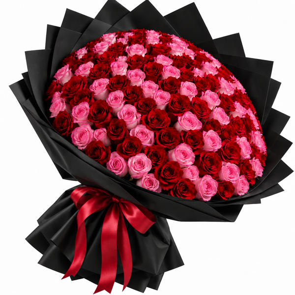 101 Red & Pink Roses – One and Only