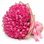 Load image into Gallery viewer, 200 Pink Roses – Golden Radiance