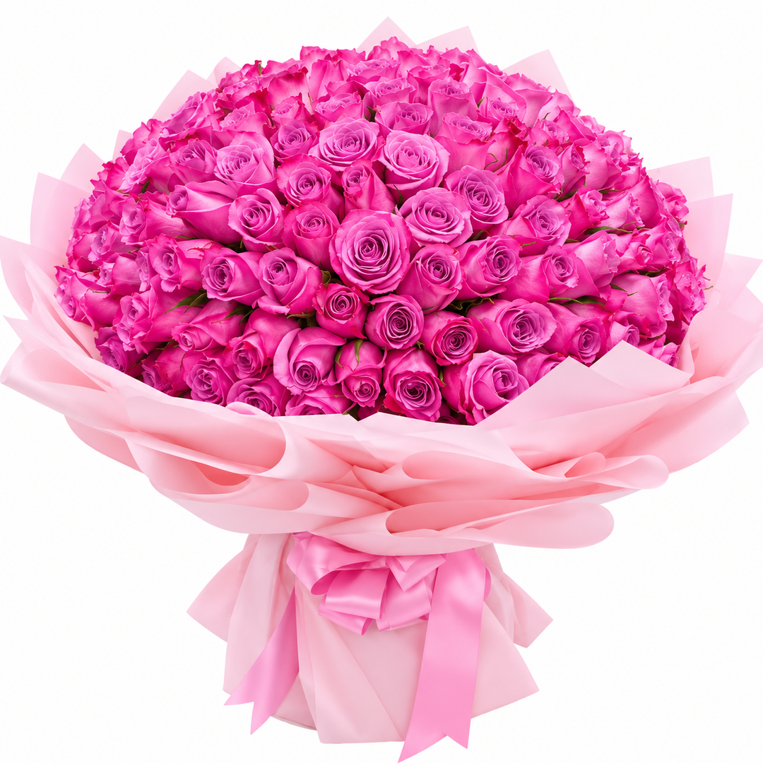 200 Pink Roses – Vivid Grandeur