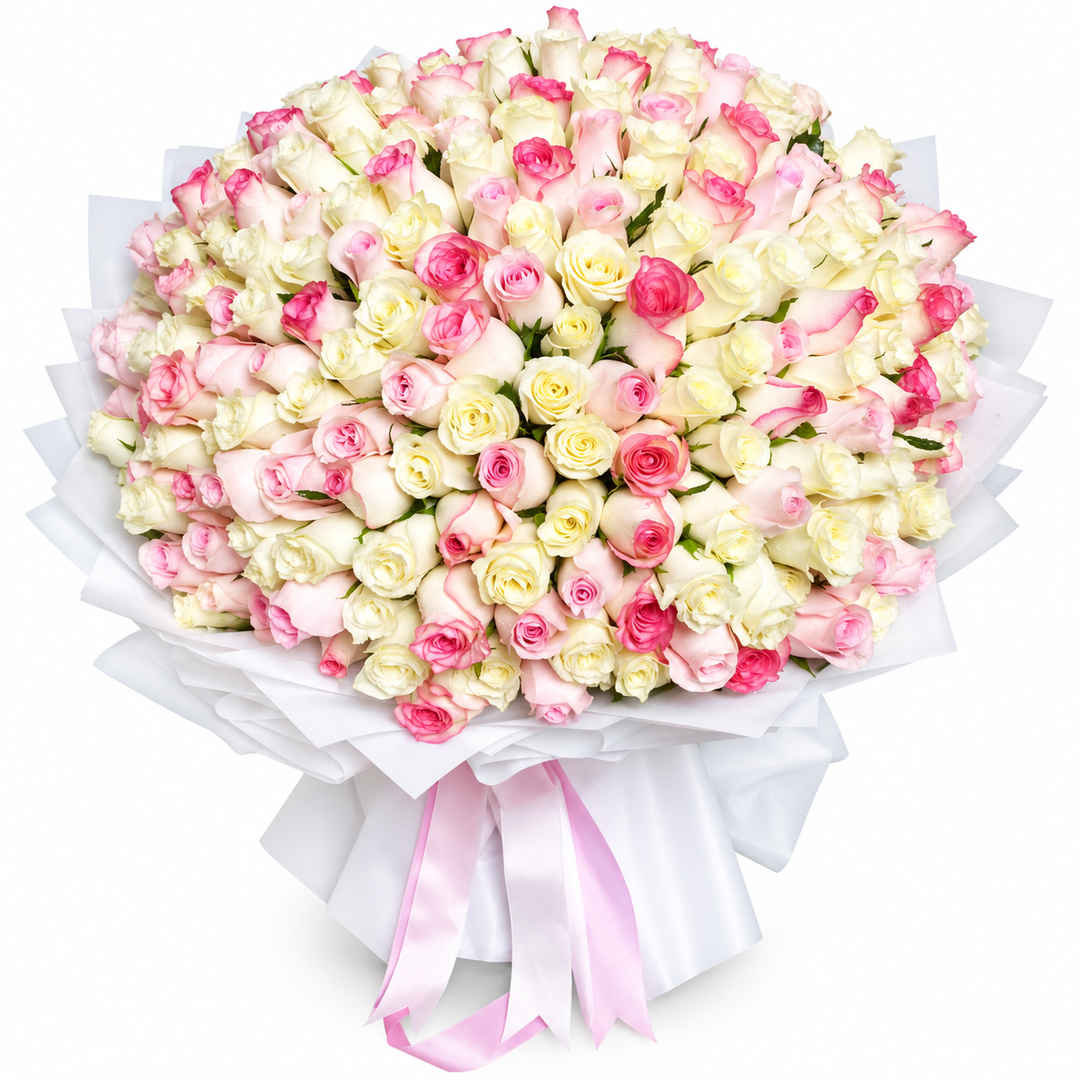 201 Pink & White Roses – Grand Serenity