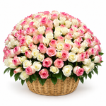 Load image into Gallery viewer, 300 Pink &amp; White Roses – Garden Grandeur