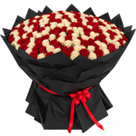 Load image into Gallery viewer, 300 Red &amp; White Roses – Grand Union