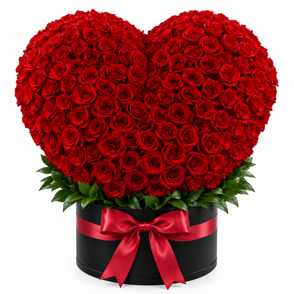 Crimson Red Heart (Black Box)
