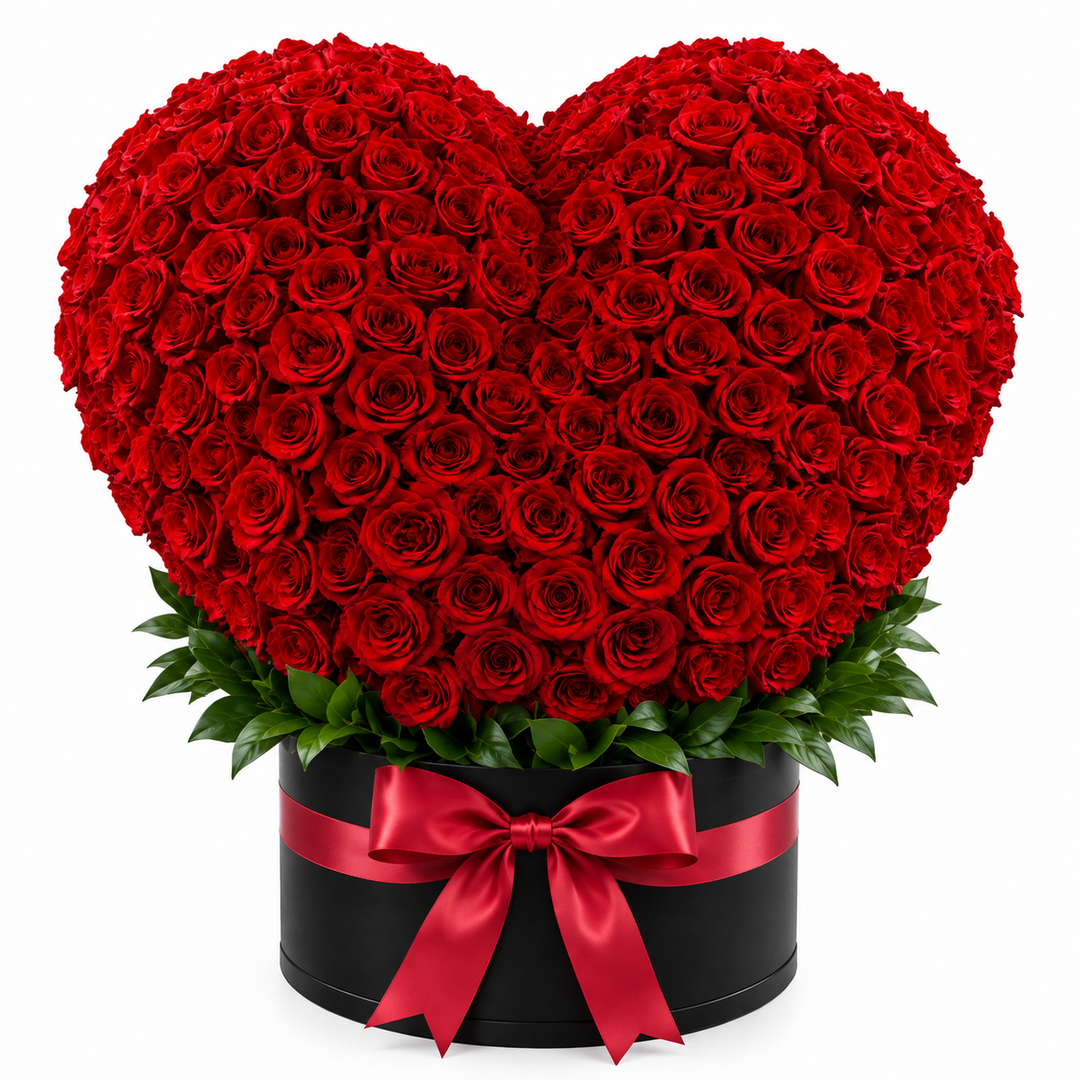 Crimson Red Heart (Black Box)