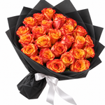 Load image into Gallery viewer, 25 Orange Roses – Fiery Radiance