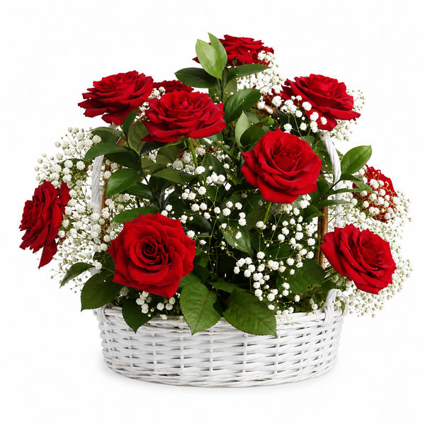 Classic Rose Basket
