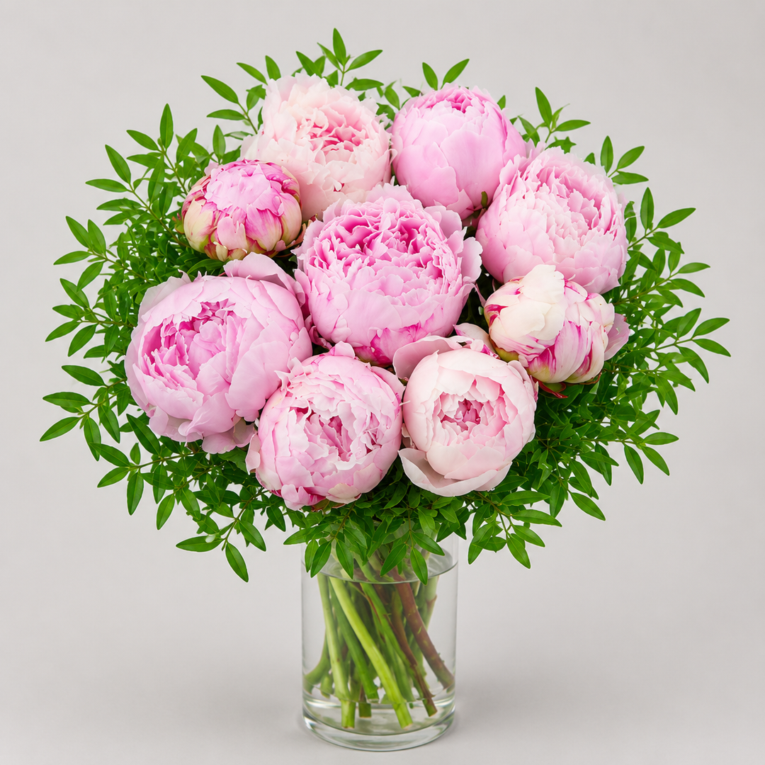 Peony Elegance Vase