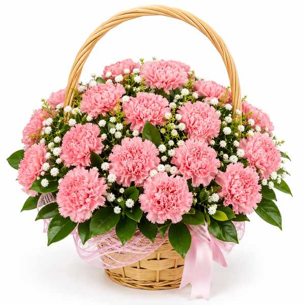 Pink Basket Charm