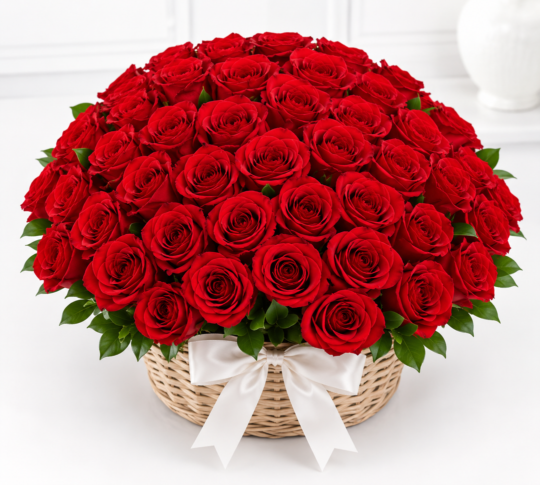 Romantic Rose Basket