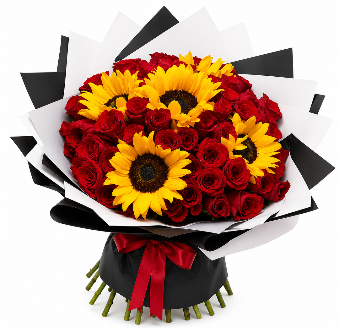 Sunflower Rose Bouquet